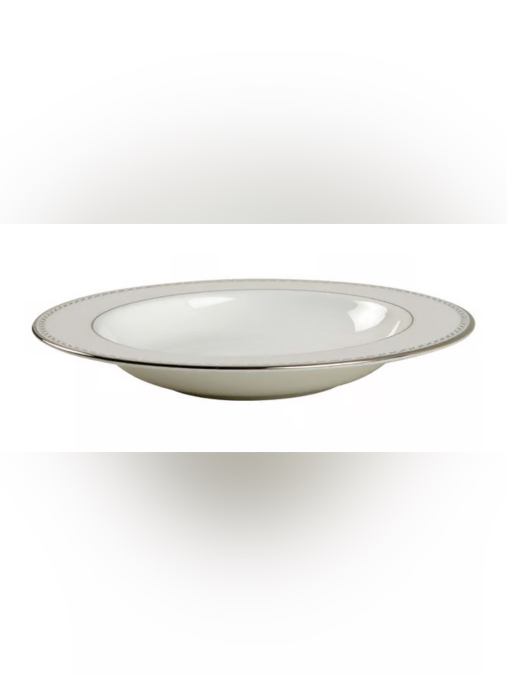 Lenox Pearl Platinum Bone China 9” Soup Bowl